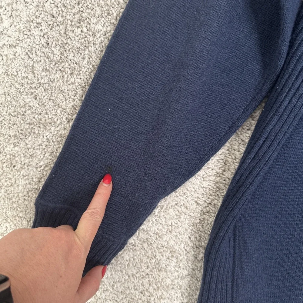The‎ North Face Wool Blend Pullover Sweater Blue Knit Casual XL